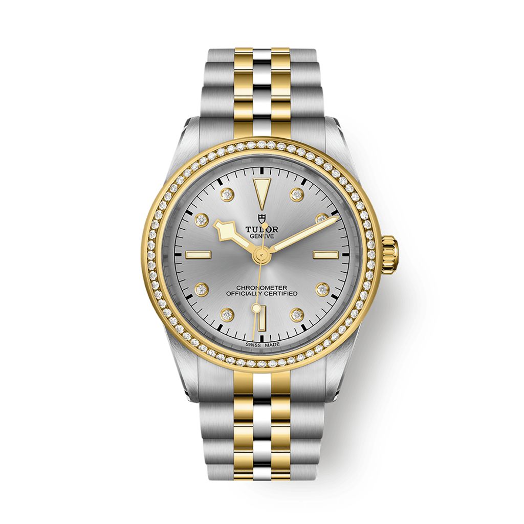 Tudor Black Bay 39 S&G 39 mm Silver Dial with Diamonds Stainless Steel Bracelet M79673-0006 - WATCHXNYC