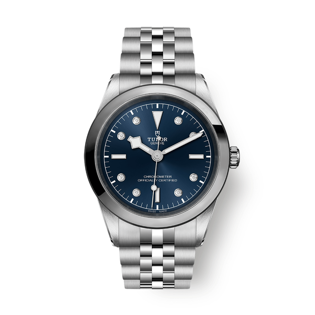 Tudor Black Bay 41 mm Blue Dial with Diamonds Stainless Steel Bracelet M79680-0005 - WATCHXNYC