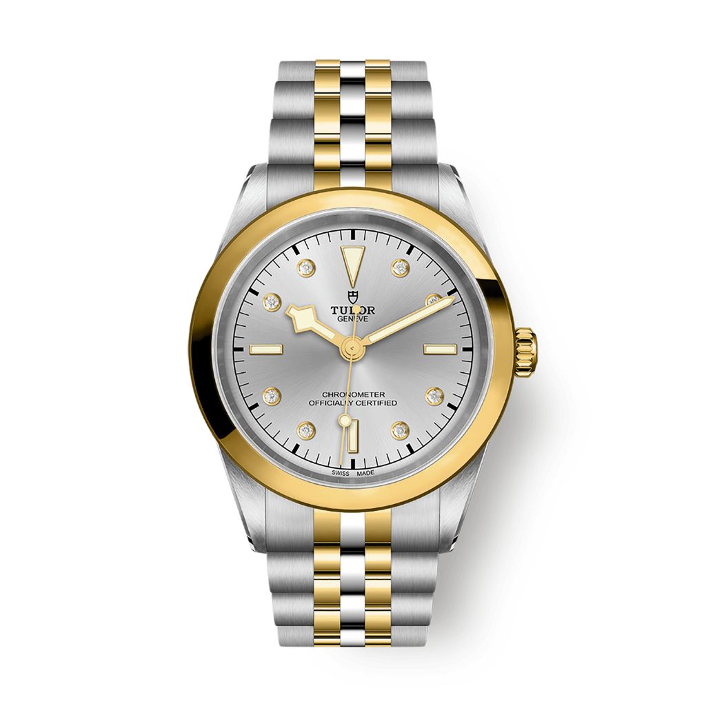 Tudor Black Bay 41 S&G 41 mm Silver Dial with Diamonds Stainless Steel Bracelet M79683-0007 - WATCHXNYC