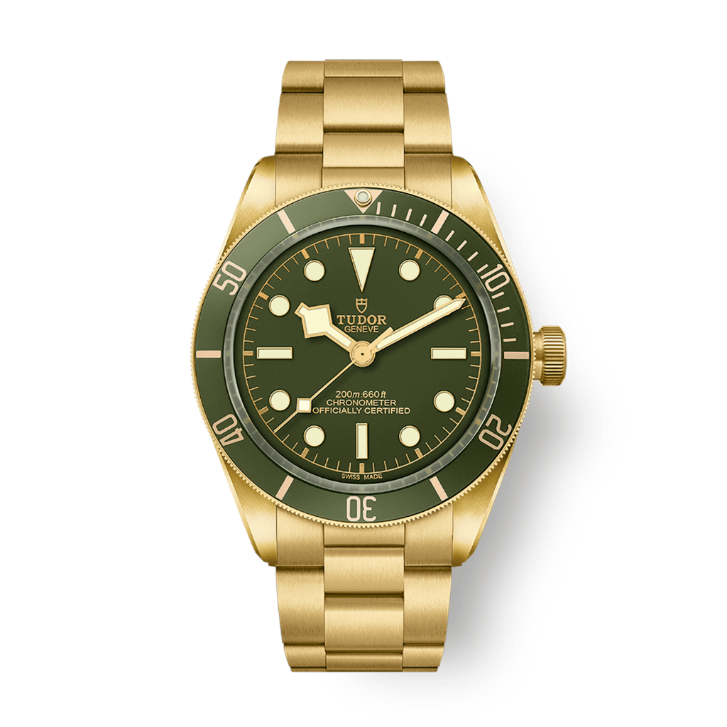 Tudor Black Bay 58 18K 39 mm Green Dial 18k Yellow Gold Bracelet M79018V-0006 - WATCHXNYC