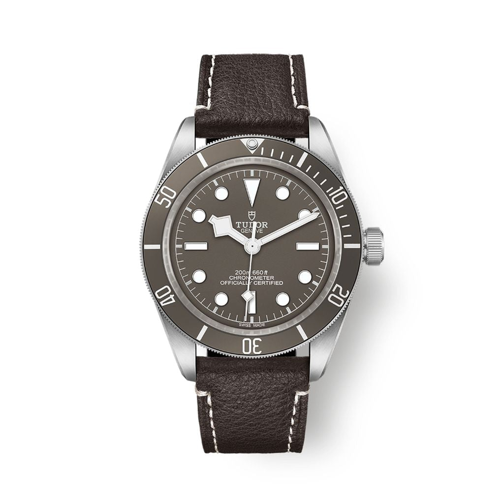 Tudor Black Bay 58 925 39 mm Dark Grey Dial Silver Leather Strap M79010SG-0001 - WATCHXNYC