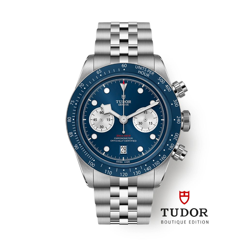 Tudor Black Bay Chrono 41 mm Blue Dial Stainless Steel Bracelet M79360B-0002 - WATCHXNYC