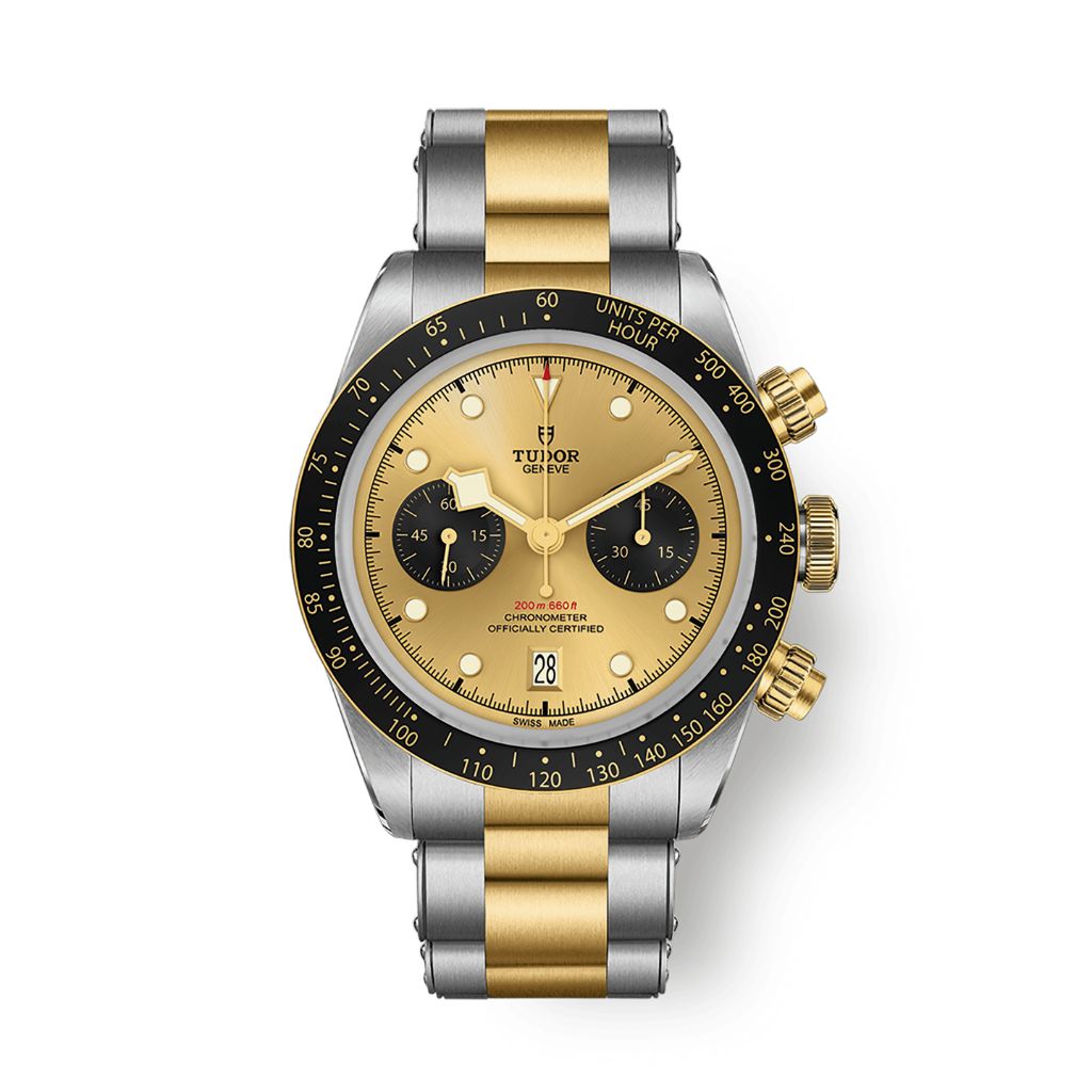 Tudor Black Bay Chrono S&G 41 mm Champagne Dial Stainless Steel Bracelet M79363N-0007 - WATCHXNYC