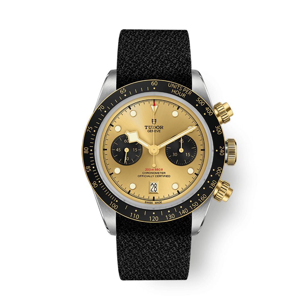 Tudor Black Bay Chrono S&G 41 mm Champagne Dial Stainless Steel Fabric Strap M79363N-0006 - WATCHXNYC