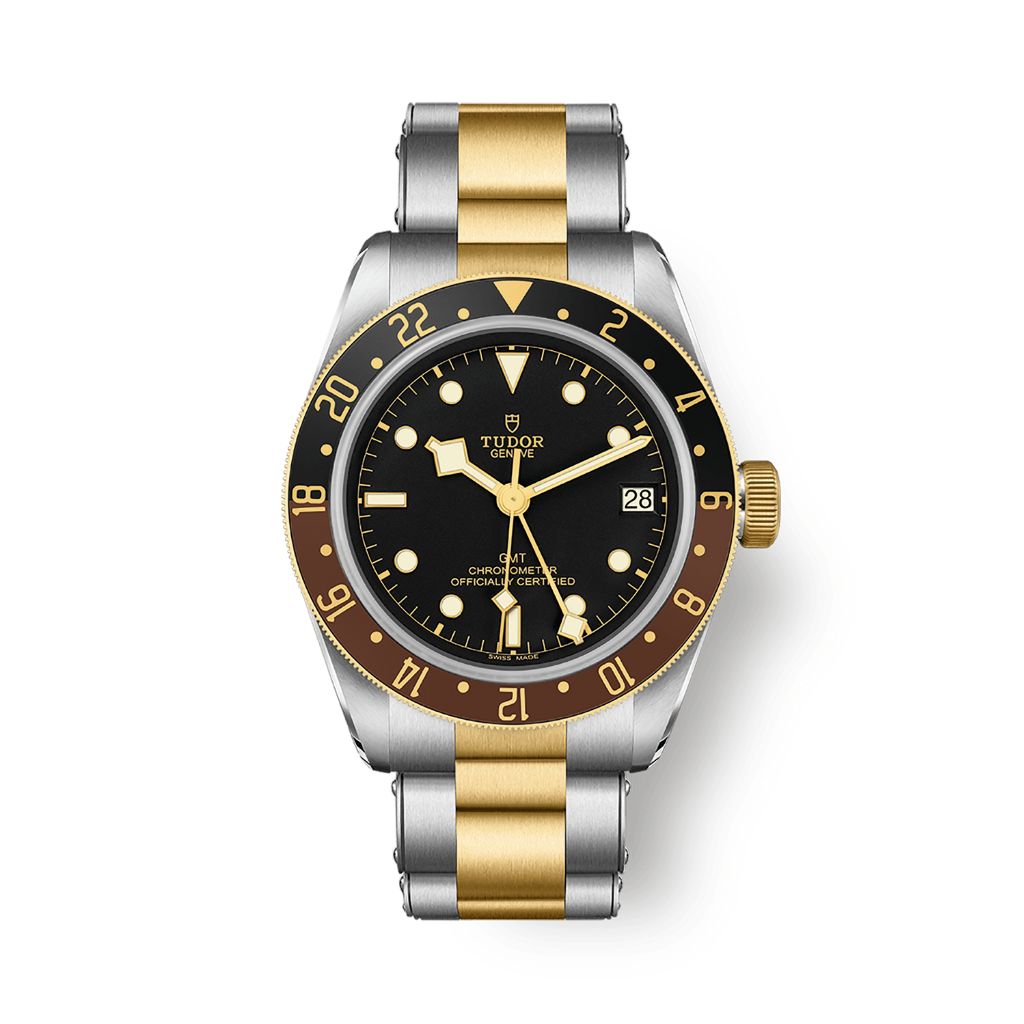 Tudor Black Bay GMT S&G 41 mm Black Dial Stainless Steel Bracelet M79833MN-0001 - WATCHXNYC