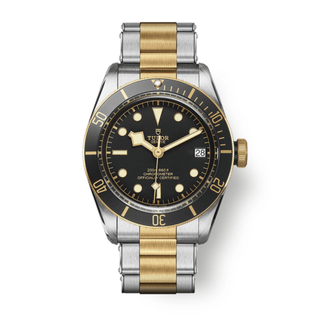 Tudor Black Bay S&G 41 mm Black Dial Stainless Steel Bracelet M79733N-0008 - WATCHXNYC