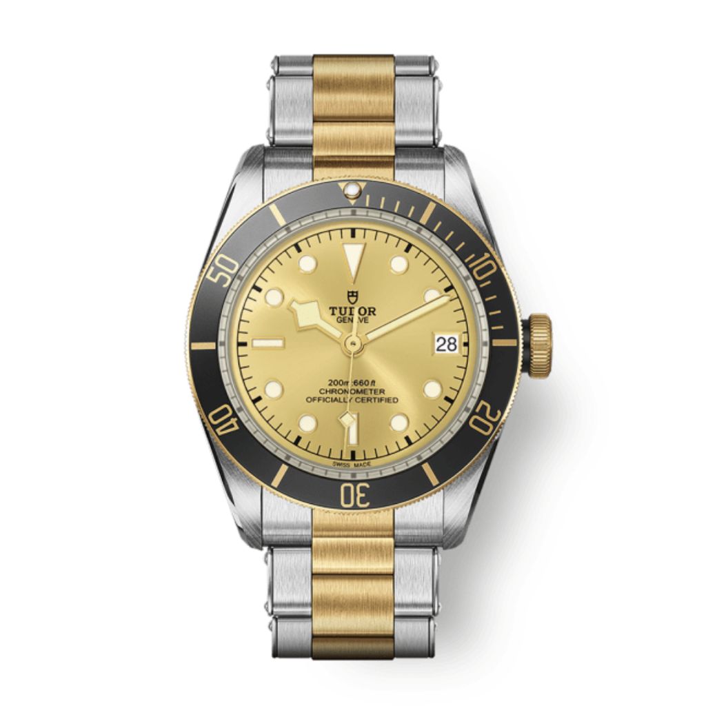 Tudor Black Bay S&G 41 mm Golden Dial Stainless Steel Bracelet M79733N-0004 - WATCHXNYC