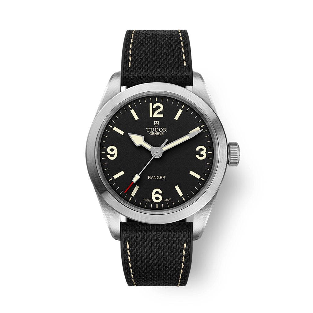 Tudor Ranger 39 mm Black Dial Stainless Steel Rubber Strap M79950-0002 - WATCHXNYC