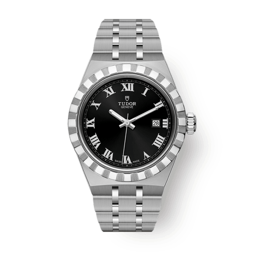 Tudor Tudor Royal 28 mm Black Dial Stainless Steel Bracelet M28300-0003 - WATCHXNYC