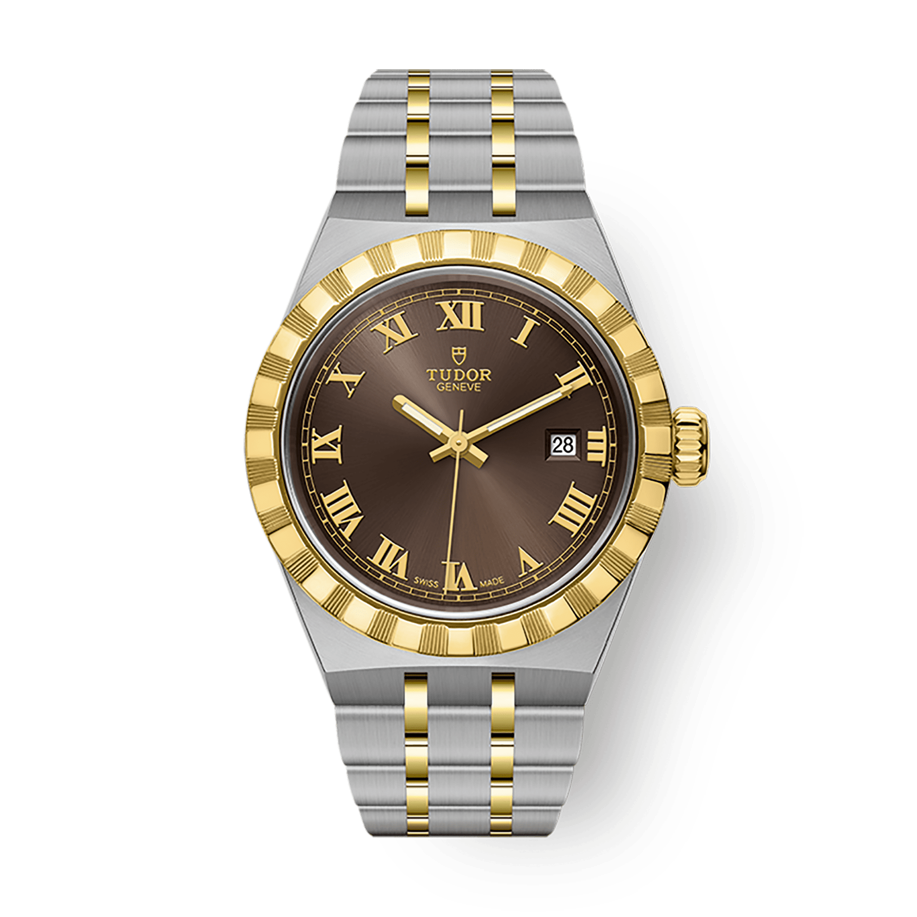 Tudor Tudor Royal 28 mm Chocolate Brown Dial Stainless Steel Bracelet M28303-0008 - WATCHXNYC