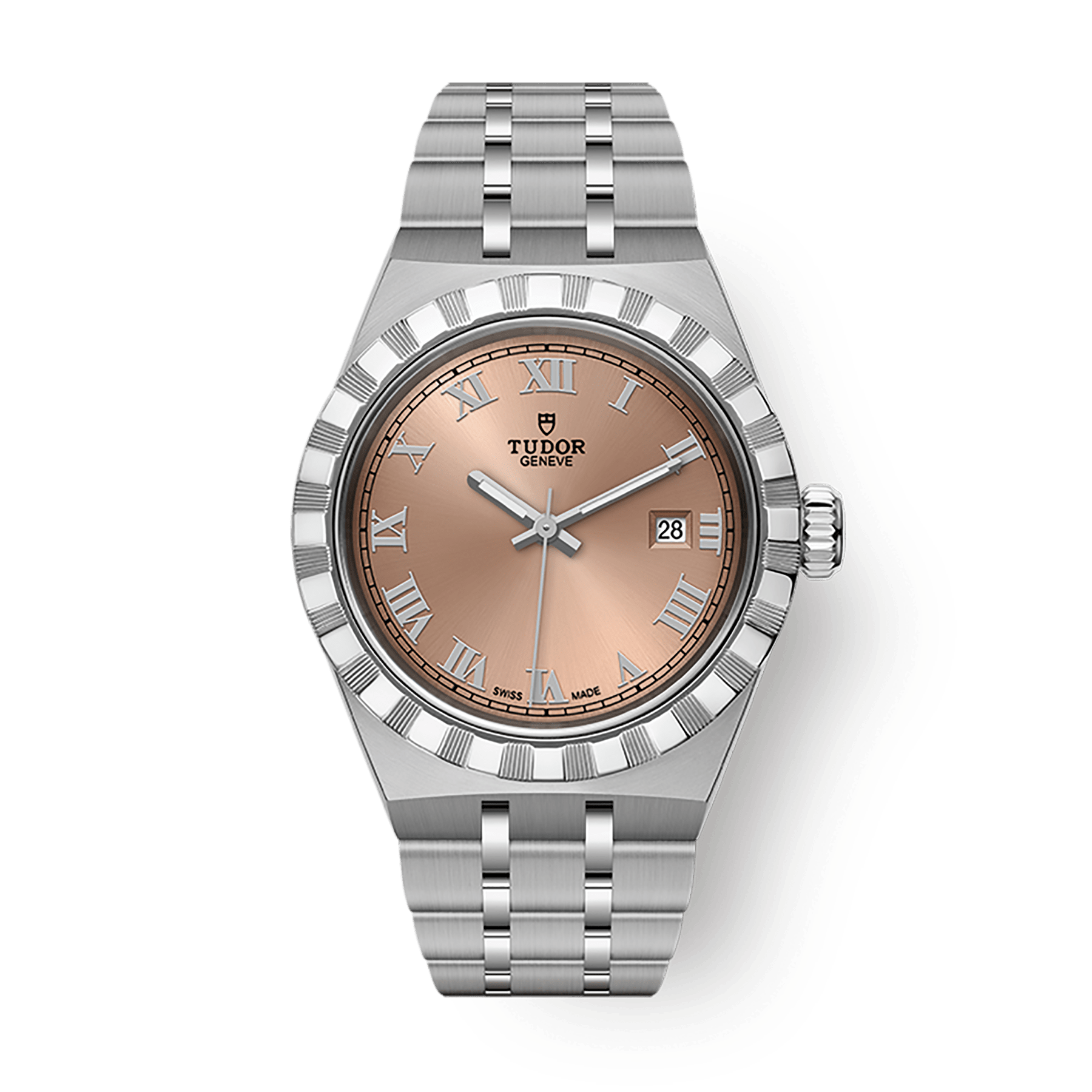 Tudor Tudor Royal 28 mm Pink Dial Stainless Steel Bracelet M28300-0008 - WATCHXNYC