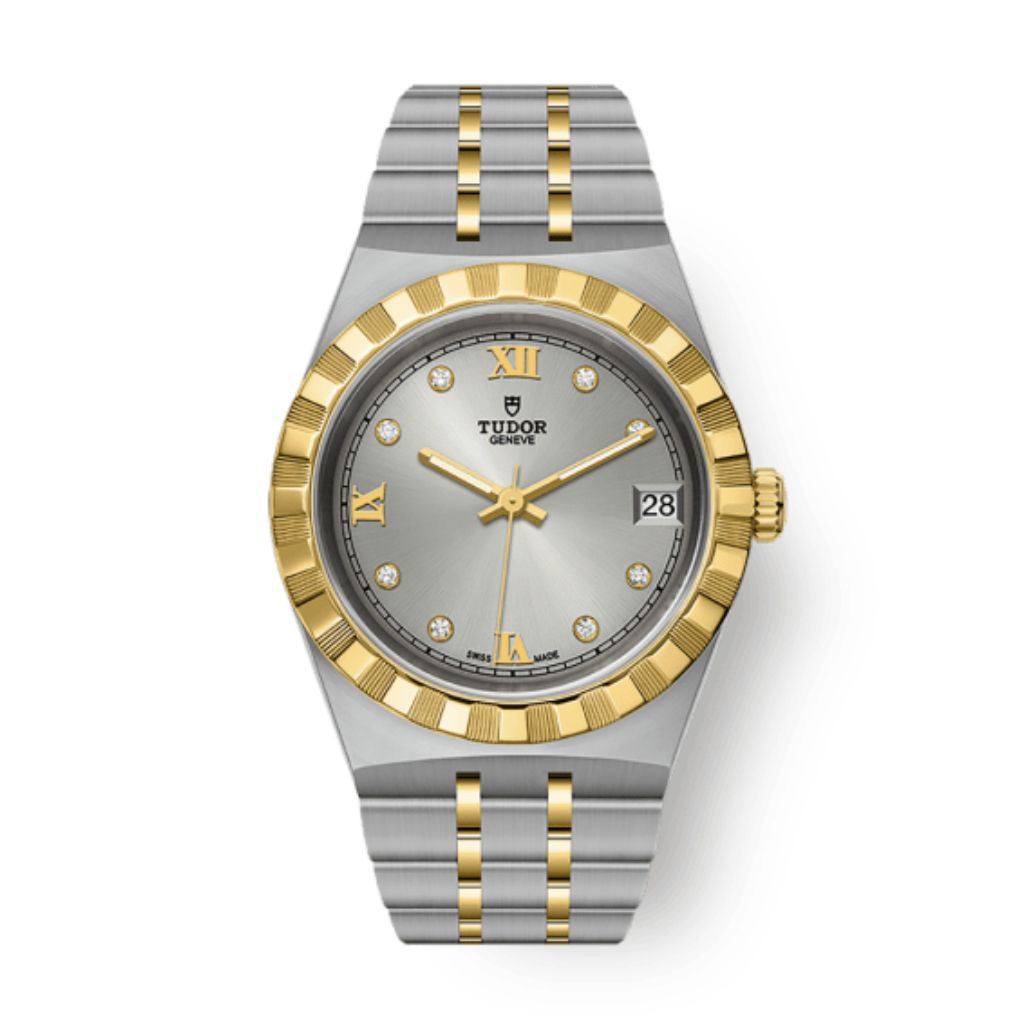 Tudor Tudor Royal 34 mm Silver Dial with Diamonds Stainless Steel Bracelet M28403-0002 - WATCHXNYC