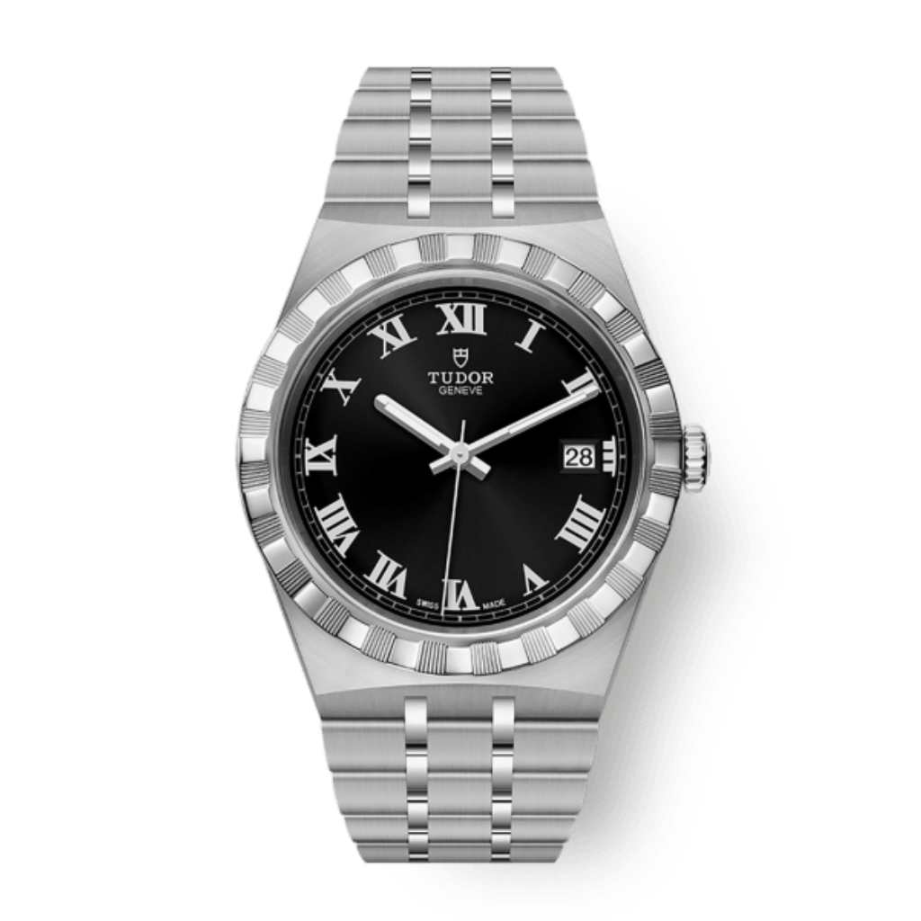 Tudor Tudor Royal 38 mm Black Dial Stainless Steel Bracelet M28500-0003 - WATCHXNYC
