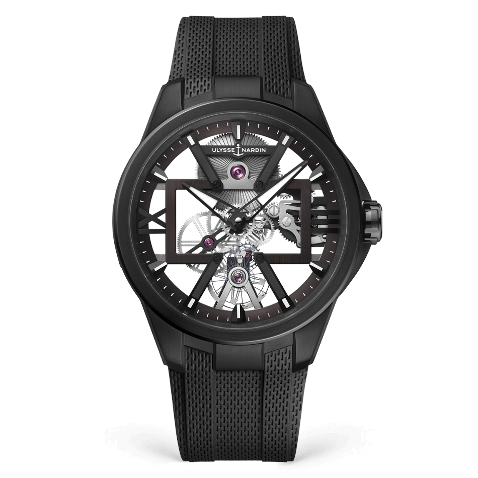 Ulysse Nardin Blast Skeleton X 42 mm White Dial Titanium Rubber Strap 3713-260-3/BLACK - WATCHXNYC