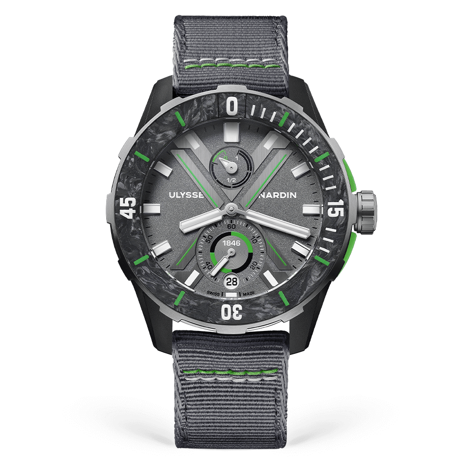 Ulysse Nardin Diver The Ocean Race 44 mm Grey Dial Carbonium Fabric Strap 1183-170LE-1A-TOR/0A - WATCHXNYC