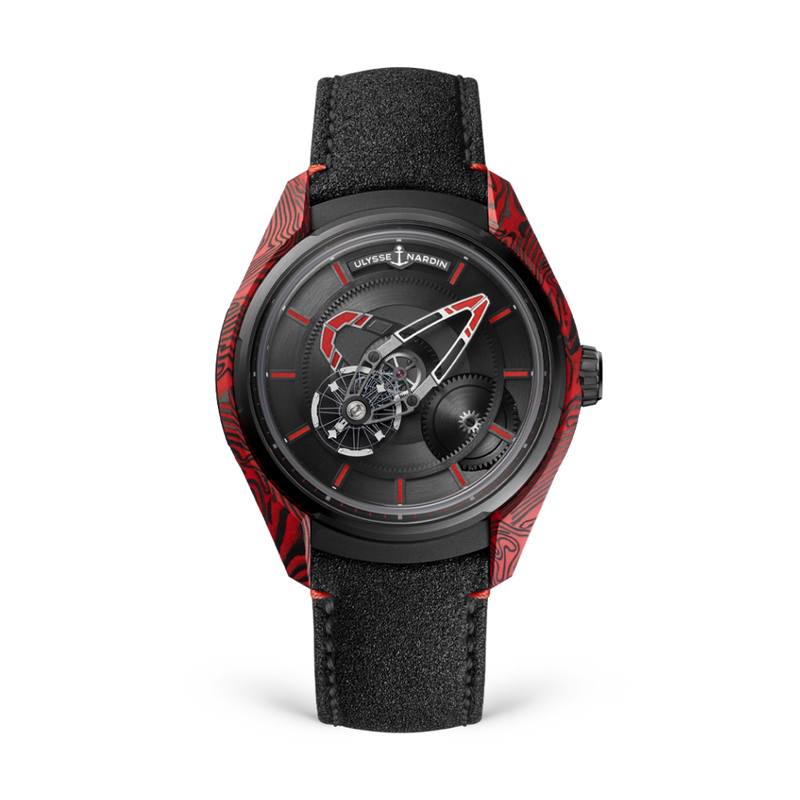 Ulysse Nardin Freak X 43 mm Esfera negra Correa de piel de carbono 2303-270/MAGMA-BQ