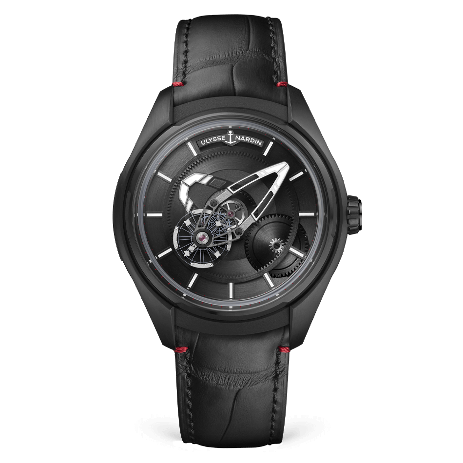 Ulysse Nardin Freak X 43 mm Black Dial Titanium Leather Strap 2303-270/BLACK - WATCHXNYC