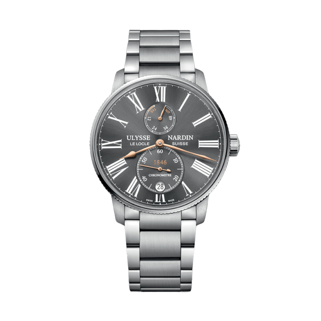 Ulysse Nardin Marine Torpilleur 42 mm Dark Grey Dial Stainless Steel Bracelet 1183-310-7M/42-BQ - WATCHXNYC
