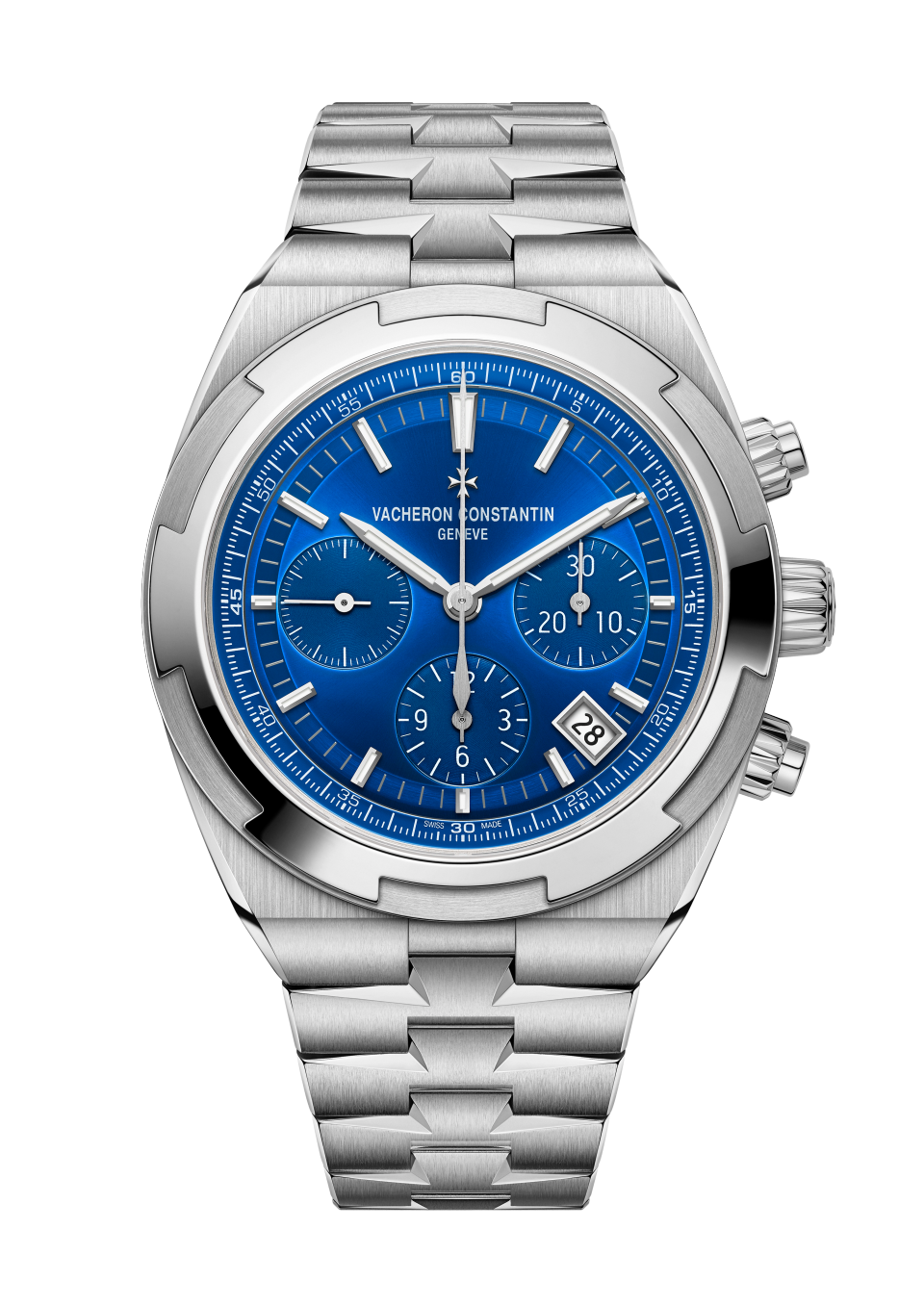 Vacheron Constantin Overseas chronograph 42.5 mm Blue Dial Stainless Steel Bracelet 5520V/210A-B148 - WATCHXNYC