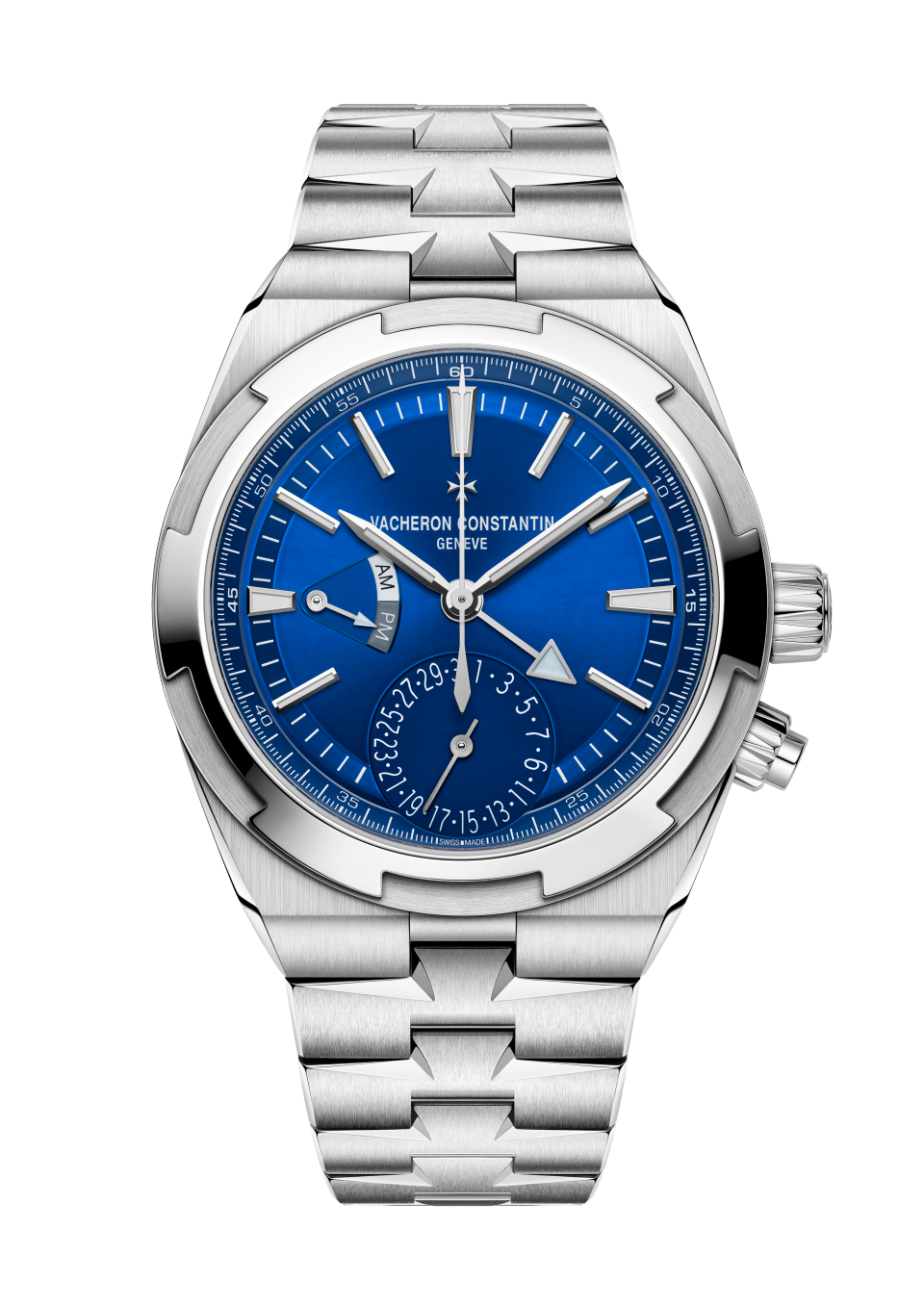 Vacheron Constantin Overseas dual time 41 mm Blue Dial Stainless Steel Bracelet 7920V/210A-B334 - WATCHXNYC