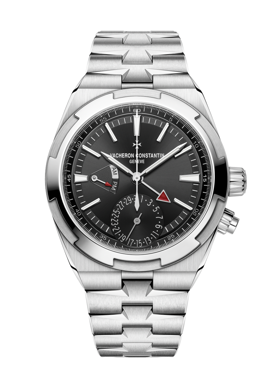 Vacheron Constantin Overseas dual time 41 mm Dark Grey Dial Stainless Steel Bracelet 7920V/210A-B546 - WATCHXNYC