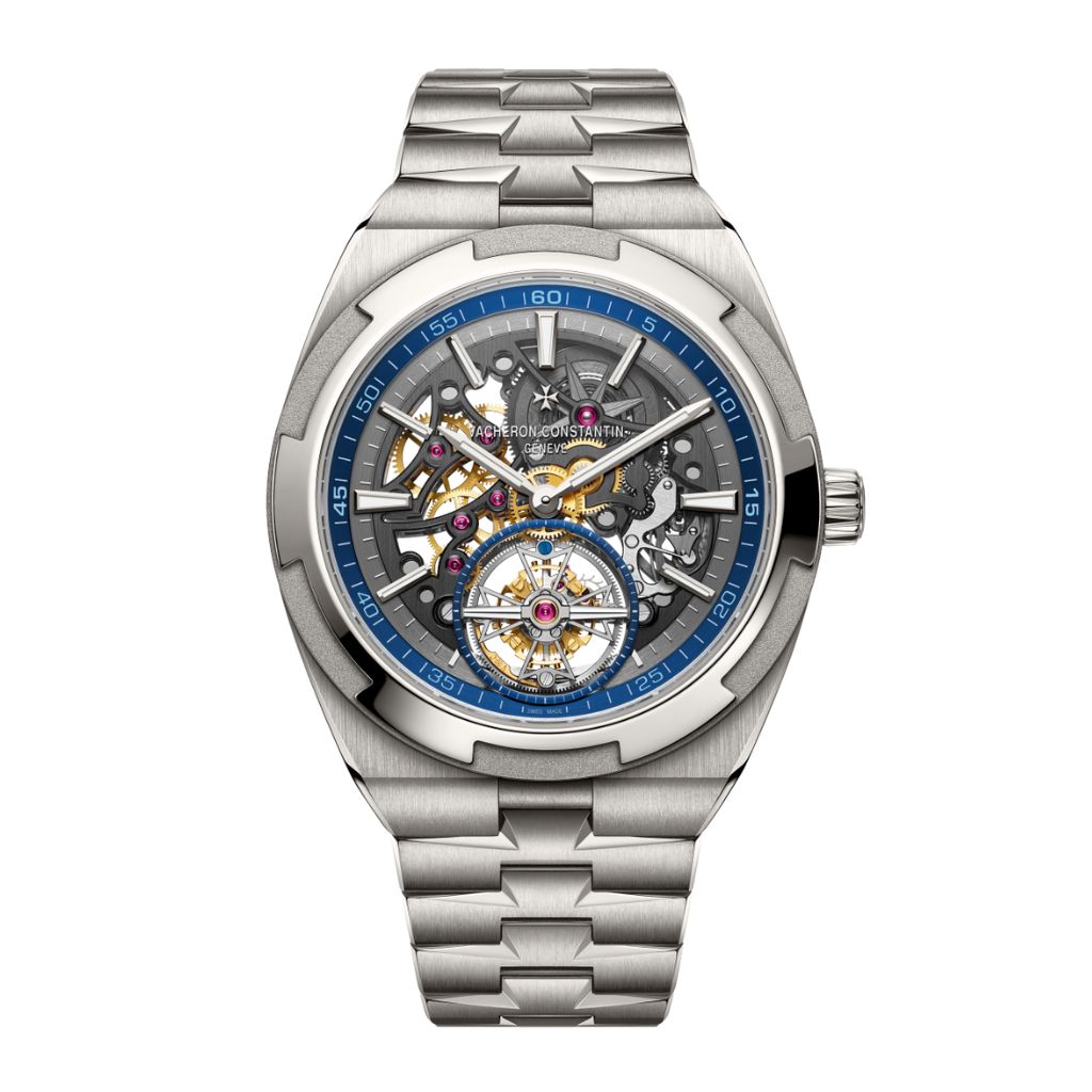 Vacheron Constantin Overseas tourbillon skeleton 42.5 mm Transparent Dial Titanium Bracelet 6000V/210T-B935 - WATCHXNYC