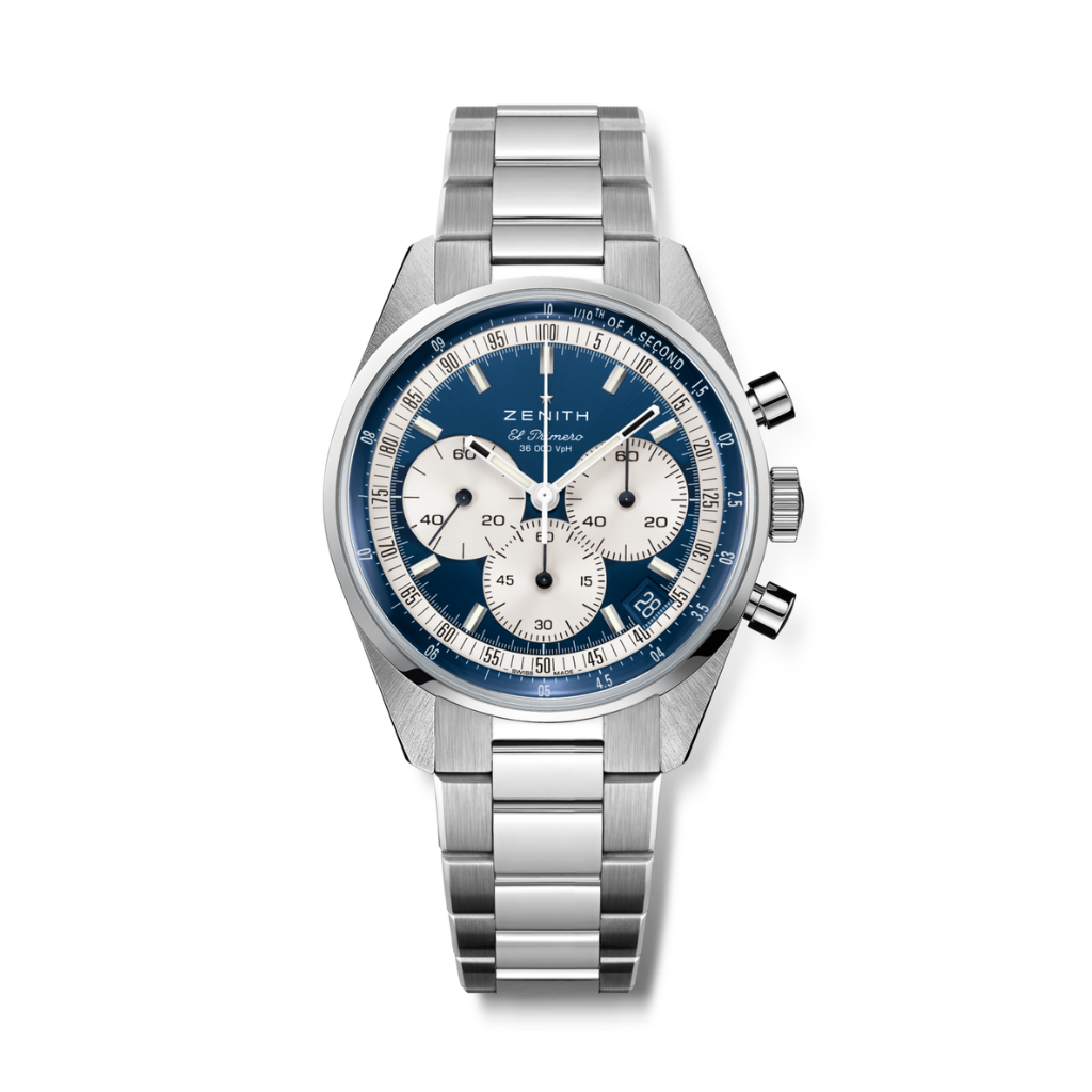 Zenith CHRONOMASTER EP ORIGINAL 38 mm Blue Dial Stainless Steel Bracelet 03.3200.3600/51.M3200 - WATCHXNYC