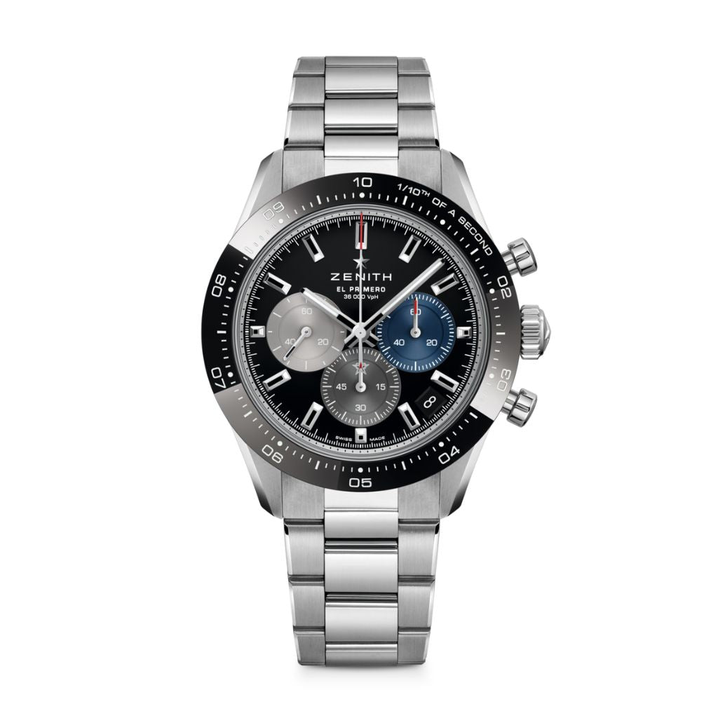Zenith CHRONOMASTER SPORT 41 mm Black Dial Stainless Steel with Black Ceramic Bracelet 03.3100.3600/21.M3100 - WATCHXNYC