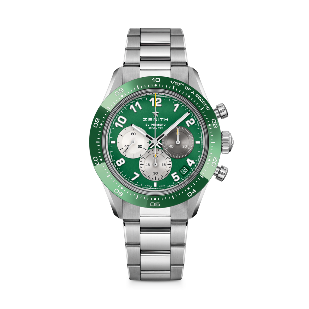 Zenith CHRONOMASTER SPORT 41 mm Green Dial Stainless Steel Bracelet 03.3117.3600/56.M3100 - WATCHXNYC