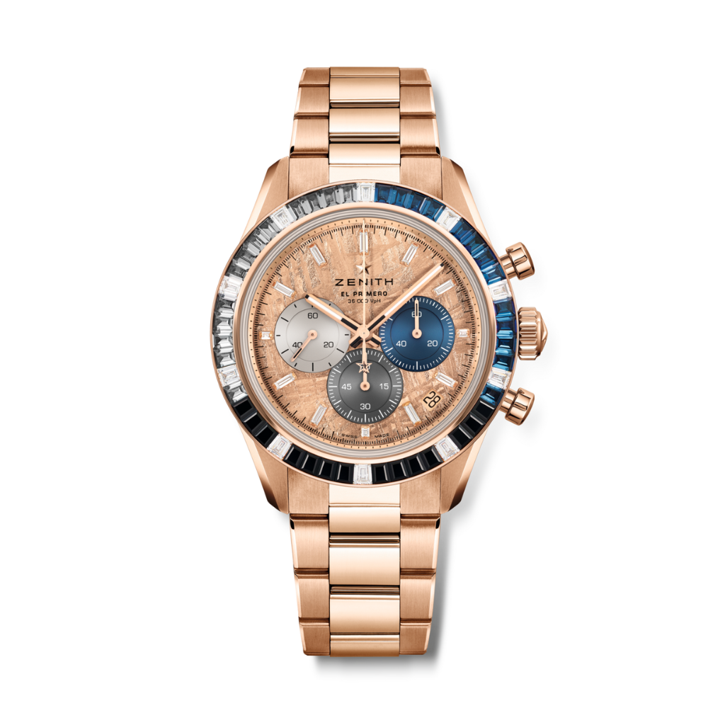 Zenith CHRONOMASTER SPORT 41 mm Pink Dial with Diamonds 18k Rose Gold Bracelet 22.3100.3600/69.M3100 - WATCHXNYC