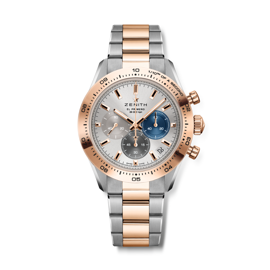 Zenith CHRONOMASTER SPORT 41 mm Silver Dial 18K Rose Gold And Stainless Steel Bracelet 51.3100.3600/69.M3100 - WATCHXNYC