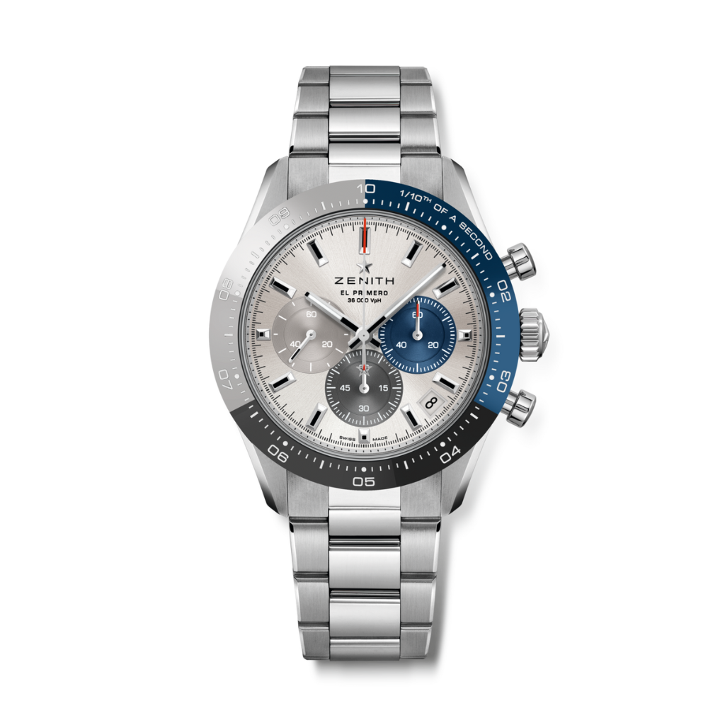 Zenith CHRONOMASTER SPORT 41 mm Silver Dial Stainless Steel With Tricolor Ceramic Bracelet 03.3103.3600/69.M3100 - WATCHXNYC