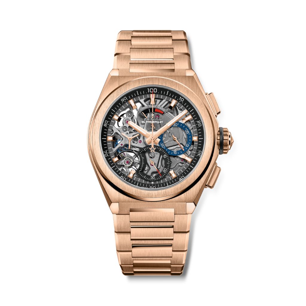 Zenith DEFY 21 44 mm Dark Grey Dial 18k Rose Gold Bracelet 18.9000.9004/71.M9000 - WATCHXNYC
