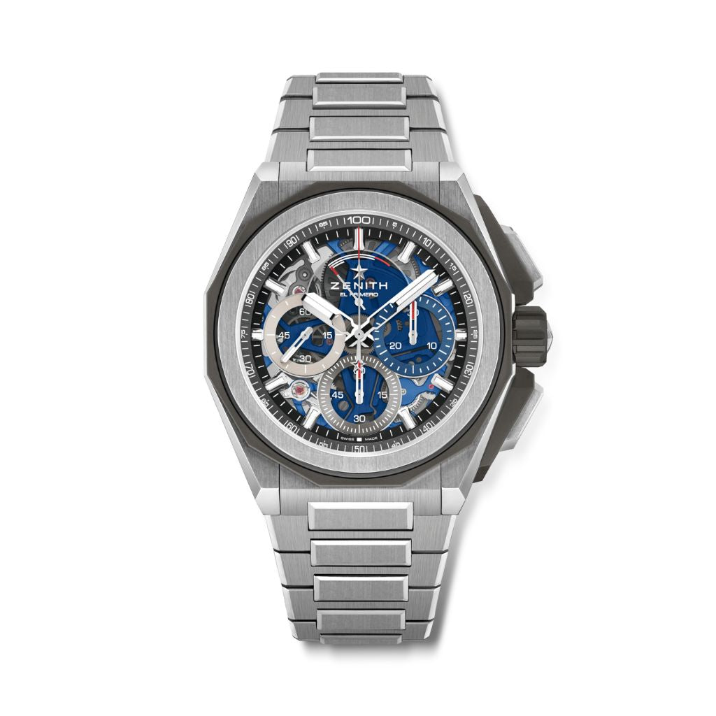 Zenith DEFY EXTREME 45 mm Blue Dial Brushed Titanium Bracelet 95.9100.9004/01.I001 - WATCHXNYC