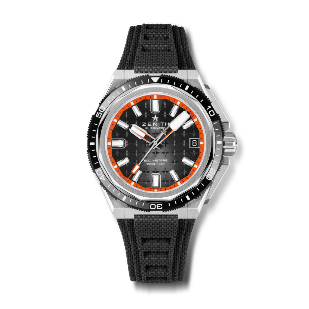 Zenith DEFY EXTREME DIVER 42.5 mm Black Dial Brushed Titanium Fabric Strap 95.9600.3620/21.I300 - WATCHXNYC