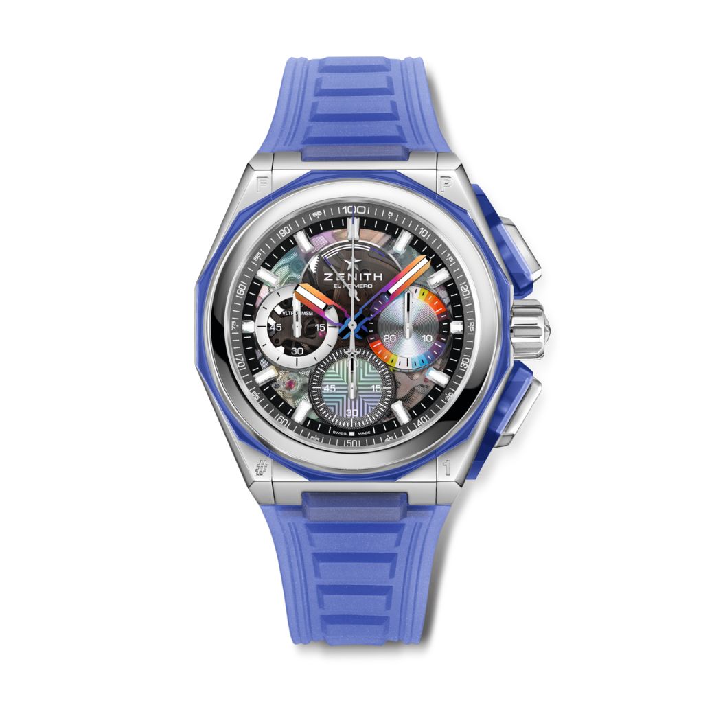 Zenith DEFY EXTREME FELIPE PANTONE EDITION 45 mm Black Dial Polished Stainless Steel Rubber Strap 03.9100.9004/49.I210 - WATCHXNYC