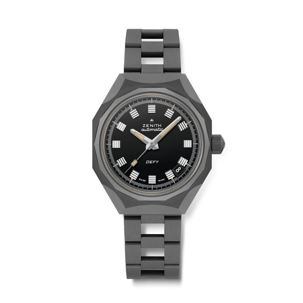 Zenith DEFY REVIVAL SHADOW 37 mm Black Dial Microblasted Titanium Bracelet 97.A3642.670/21.M364 - WATCHXNYC