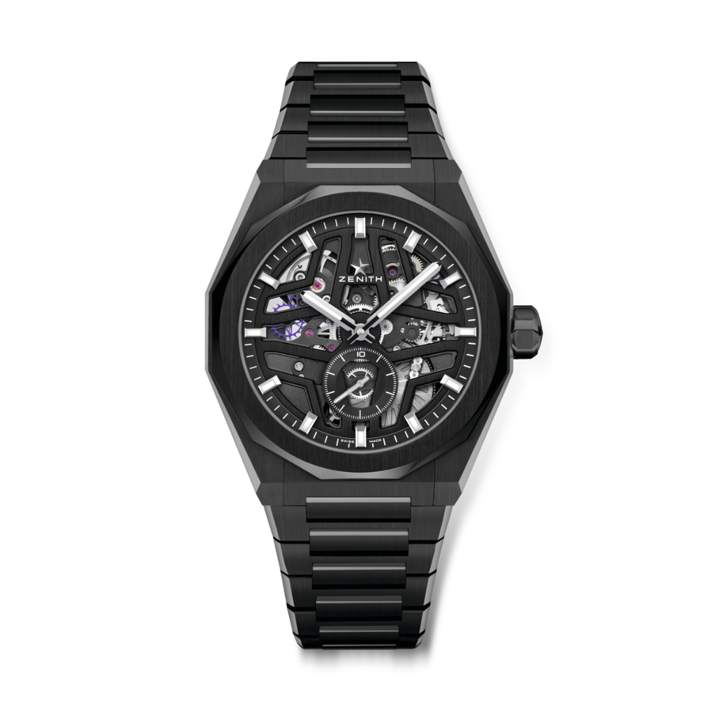 Zenith DEFY Skyline Skeleton 41 mm Black Dial Black Ceramic Bracelet 49.9300.3620/78.I001 - WATCHXNYC