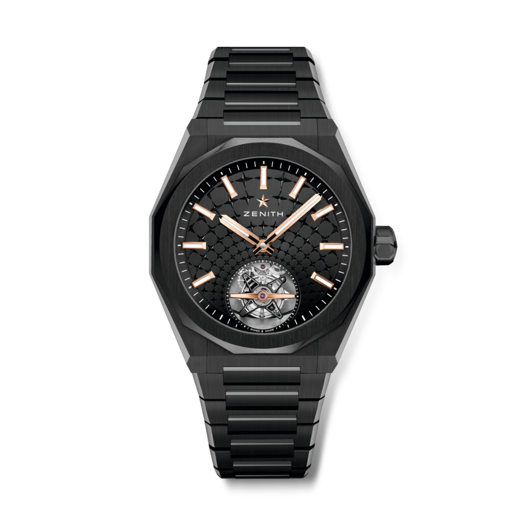 Zenith DEFY SKYLINE TOURBILLON 41 mm Black Dial Black Ceramic Bracelet 49.9300.3630/21.I001 - WATCHXNYC