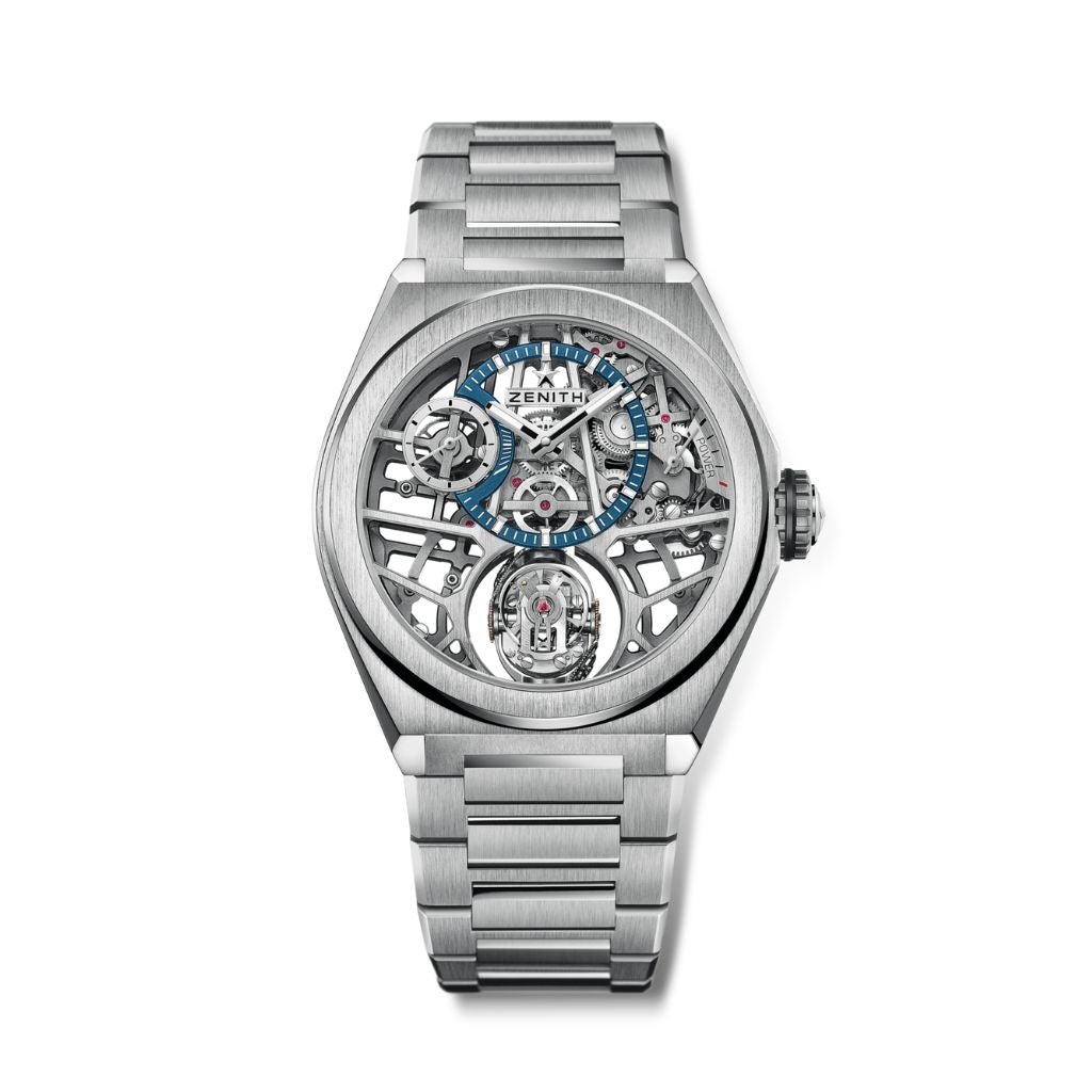 Zenith DEFY ZERO G 44 mm Silver Dial Brushed Titanium Bracelet 95.9000.8812/78.M9000 - WATCHXNYC