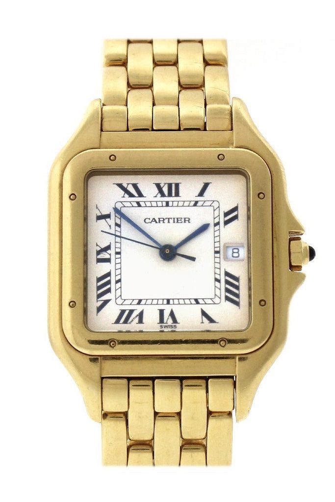 Cartier Panthère De Cartier Date XL 18-Karat Yellow Gold Diamond Watch ...