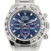 ROLEX Cosmograph Daytona 40 Blue Dial White Gold Oyster Men's Watch 116509