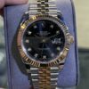 Rolex Datejust 41mm Two Tone Black Diamond Dial Watch only